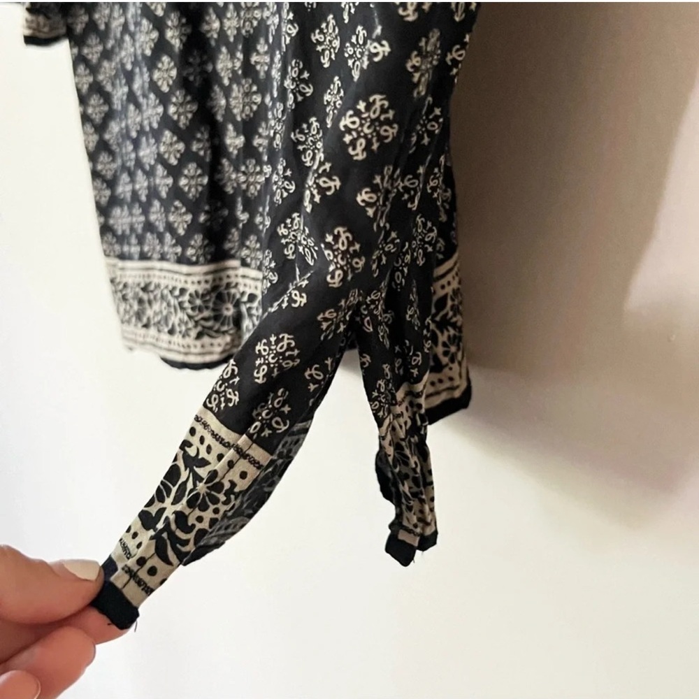 Lucky Brand Made in India Tunic Top Moroccan Indian
Print M Medium Tassle Boho - Picture 7 of 12